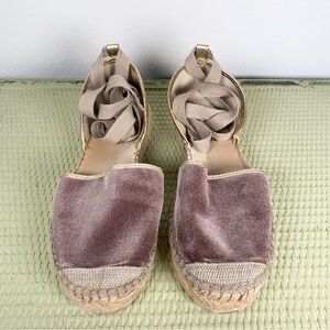 Free People Paradise Espadrille, Size 6.5, Mettalic Brown